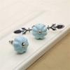  Ceramic Door Knobs,drawer knobs, 2 pcs Cute Cabinet Drawer Knob Ceramic Knobs Pull with Screws for Kitchen Cabinets, Cupboards, Wardrobe, Drawer, Dresser, Bin, Chest et Wardrobe do ( Color : Light B view 3