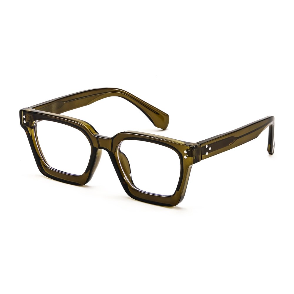 FEISEDY Blue Light Blocking Glasses Women Men Chunky Square Computer Glasses B0101