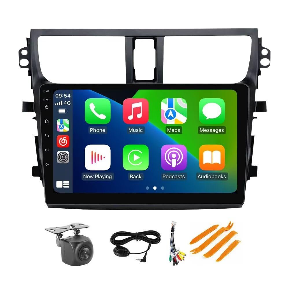 Car Radio Stereo for Suzuki Celerio 2015-2018 Dash Kit Car GPS Navigation, 1+32GB 9" IPS Touch Screen Head Unit with Car-Play & Android Auto/SWC/Rear View