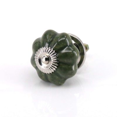 Ceramic Door Knobs,drawer knobs, Ceramic Cabinet knobs,Drawer Pull Handles,Door Knobs,Ceramic Knobs Dresser Cabinet Pulls Color Kitchen Knob Furniture Hardware 40mm,Green Wardrobe Door Handles (Colo