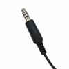 Renastar U174 U-174 Adapter U Plug to 3.5mm GA Headset Airplane General Aviation Headphone Coil Extension Cable(7.0mm Male Jack,3.5mm Female Socket,Military Wiring,Wired,Black) view 2