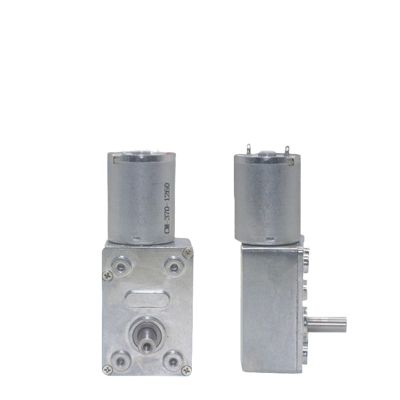 6V12V24V high multi speed JGY370 DC reduction motor with self-locking worm low-speed motor Single output shaft (Size : 25rpm, Color : 24V)