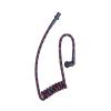 Braided Acoustic Coil Tube Knitted Nylone Moisture Resistant Radio Earpiece Replacement with Mixed Color (Red,Blue,Black) view 1