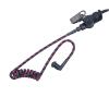 Braided Acoustic Coil Tube Knitted Nylone Moisture Resistant Radio Earpiece Replacement with Mixed Color (Red,Blue,Black) view 3