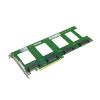 DirectNine Basics 4X U.2 SFF-8639 SSD to PCIE Express 3.0 Gen3 X16 Card NVMe SSD Adapter view 2