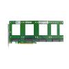 DirectNine Basics 4X U.2 SFF-8639 SSD to PCIE Express 3.0 Gen3 X16 Card NVMe SSD Adapter view 4