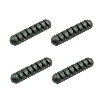Angoily 8pcs Cable Organizers Slots Desk Wire Holder for Neat Simple Design for Desktop Car Use Black