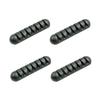 Angoily 8pcs Cable Organizers Slots Desk Wire Holder for Neat Simple Design for Desktop Car Use Black view 1