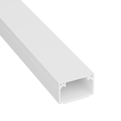 D-Line 3.28ft Cable Raceway, Self Adhesive Cord Cover, Hide Surface Wires, Paintable - 1x 1in (W) x 0.63in (H) x 39in Length - White
