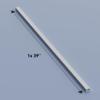 D-Line 3.28ft Cable Raceway, Self Adhesive Cord Cover, Hide Surface Wires, Paintable - 1x 1in (W) x 0.63in (H) x 39in Length - White view 4