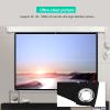 Projector Screen, Portable Projection Screen, 60 100inch 16:9 HD Projector Screen for IndoorOutdoor Cam Movies (84in) view 3