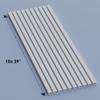D-Line 32.8ft Cable Raceway, Self Adhesive Cord Cover, Hide and Protect Surface Wires, Paintable - 10x 1in (W) x 0.63in (H) x 39in Lengths - White view 4