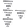 Angoily 16pcs Cord Clips for Desktop Cable Organization Adhesive Wire Holders for Home Office and Trace Design Grey Color view 1