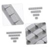 Angoily 16pcs Cord Clips for Desktop Cable Organization Adhesive Wire Holders for Home Office and Trace Design Grey Color view 3