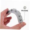 Angoily 16pcs Cord Clips for Desktop Cable Organization Adhesive Wire Holders for Home Office and Trace Design Grey Color view 4