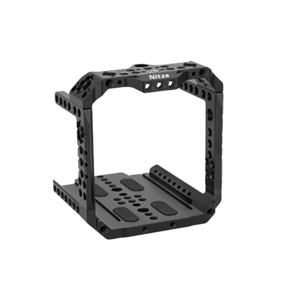 Nitze Cage T-Z02A with Built-in NATO Rails and 3/8" to 1/4" Thread AdaptersCompatible with Z CAM E2-F6 Pro