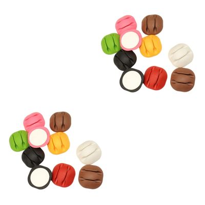 Angoily 24pcs Colorful Cable Clip Organizer Slot Desktop Cord Management for Chargers USB Cables and Headphones and Easy to Install for Use