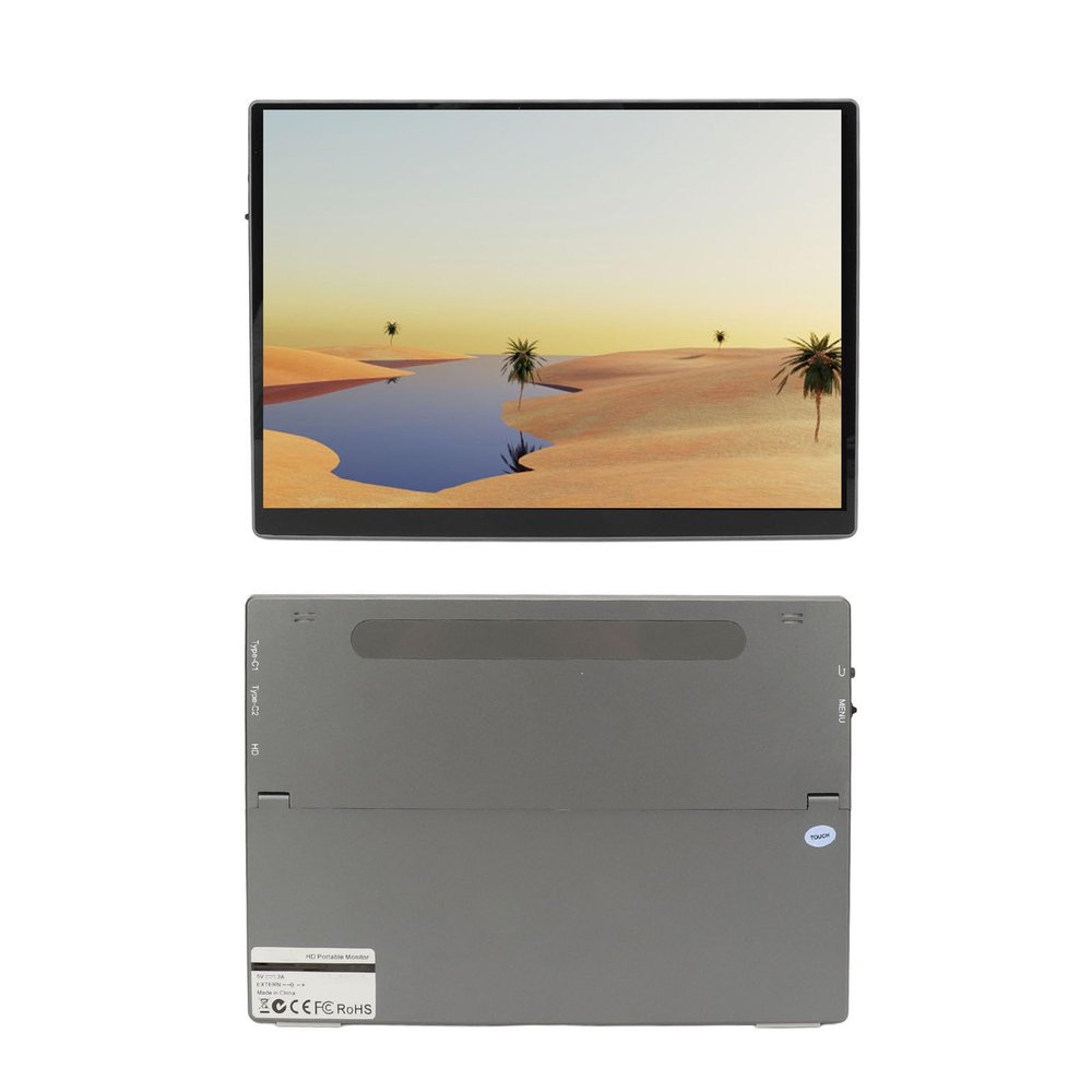 CCYLEZ 10.5 Inch Monitor, Small Touchscreen Monitor, Monitor Portable Aluminum Alloy, Portable Monitor Touchscreen 1920 x 1280, Built in Dual Speaker, Compatible with Gaming