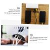 Angoily 24pcs Cable Holder Cord Organizer Clip Wire Management for Desktop Office Home Self-adhesive Wire Clips Cable Management Organizers view 3