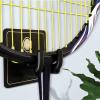 rockible 2Pcs Universal Heavy Duty Wall Mounted Tennis Racket Holder Metal Hanging Hook Tennis Racket Holder for Garage Bedroom Gym Workouts view 4