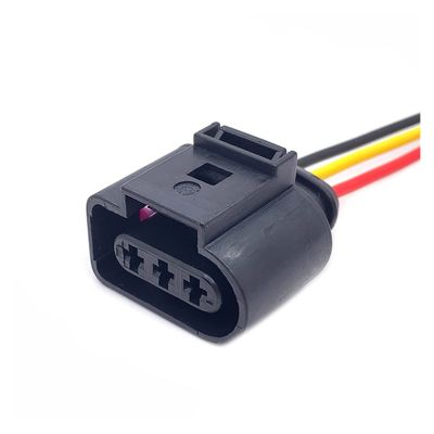 BUIEX 2/3/4/5/6/8/10 Pin 3.5mm Auto Ignition Coil Electrical Waterproof Connector Horn Sensor Plug with Cable 1J0973722 Compatible with VW (Color : 3P of 1J0973723, Size : 1 Pc)