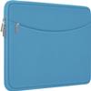 14 inch Laptop Sleeve Case, Shockproof Protective Laptop Cover Briefcase Carrying Computer Bag with Accessory Pocket Portable Computer Sleeve for 14" MacBook, HP, Dell, Lenovo, Acer, Light Blue view 1
