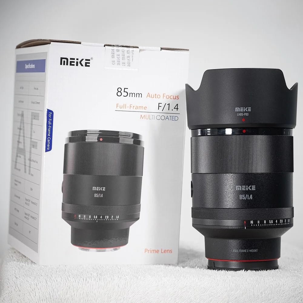DirectNine Basics Meike 85mm F1.4 autofocus Full Frame Lens Suitable for Canon Nikon Sony L Mount Cameras