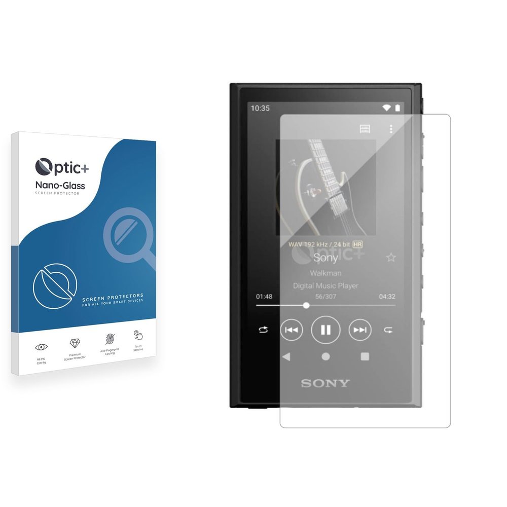 Optic+ Nano Glass Screen Protector Compatible with Sony Walkman NW-A306