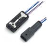BUIEX 2Pin Auto High Pitched Speaker Ambient Brake Light Microphone Plug Connector Wire Harness Compatible with with Cable (Color : 2P Female, Size : 1Pc with 15cm Wire) view 2