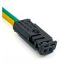 BUIEX 2Pin Auto High Pitched Speaker Ambient Brake Light Microphone Plug Connector Wire Harness Compatible with with Cable (Color : 2P Female, Size : 1Pc with 15cm Wire) view 3