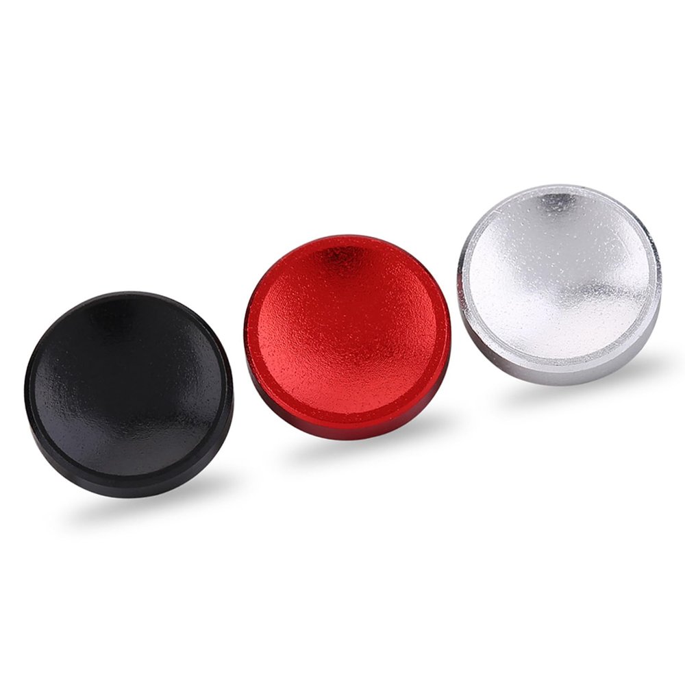 BTSEURY 3pcs Universal Camera Shutter Button,Metal Mini Soft Release Buttons with Concave Surface