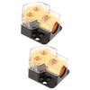 Angoily 2pcs Car Amplifier Distribution Block Audio Splitter 1 Distribution Blocks for Vehicle Systems view 1