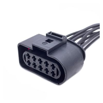 BUIEX 2/3/4/5/6/8/10 Pin 3.5mm Auto Ignition Coil Electrical Waterproof Connector Horn Sensor Plug with Cable 1J0973722 Compatible with VW (Color : 10P of 1J0973735, Size : 1 Pc)