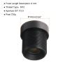 uxcell 6mm CCTV Camera Lens 720p F2.0 FPV Wide Angle Security Camera Lens M12 Threaded Dia for IP Camera Panoramic, Black view 2