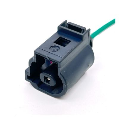 BUIEX 1Pin Wired Pigtail Auto Waterproof Female Electronic Connector Wire Harness Plug Compatible with VAG with Cable 1J0 973 081/1J0 973 701A (Color : 1P Lower Slot, Size : 1Pc with 15cm Wire)