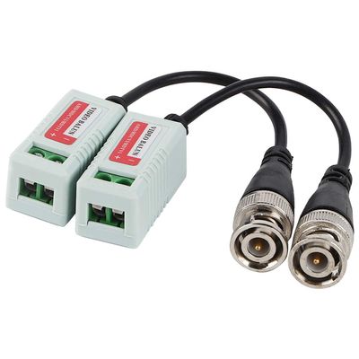 Pilipane Passive Video Balun Connector, Portable HD CVI/HDVI/AHD Cable Connectors, Transceiver Cable Twisted Transmitter for Cameras