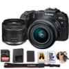 Canon EOS RP Mirrorless Digital Camera with RF24-50mm f/4.5-6.3 is STM Lens | 26.2MP Full-Frame CMOS Sensor + 128GB Extreme Speed Memory + Photo & Video Editing Software Pack-Essential Kit (Renewed)