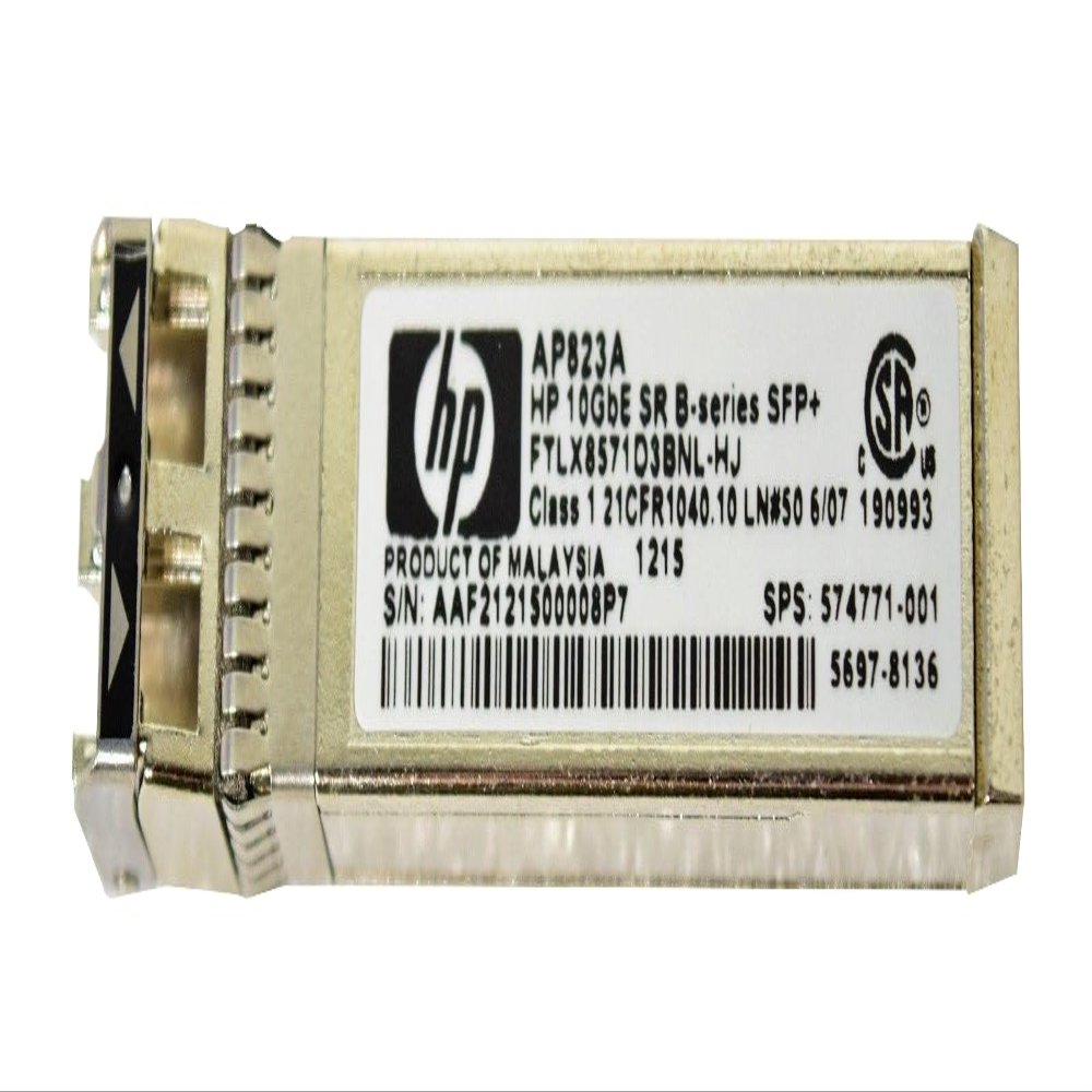 HP AP823A Converged Enhanced Ethernet - SFP+ transceiver Module - 10 GigE - 10GBase-SR - for HPE SN8000B 32, StoreFabric SN4000, SN8000B 4-Slot, SN8000B 8-Slot, SN8600B 4-Slot (Renewed)