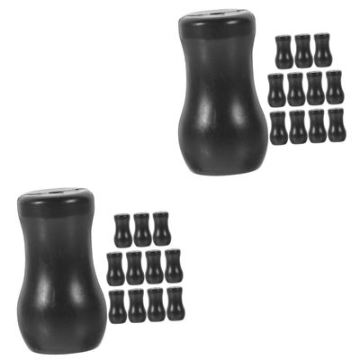 Ciieeo 24pcs Bay Window Curtain Rods Blind Pull End Cord Drop Replacement Cord Knobs