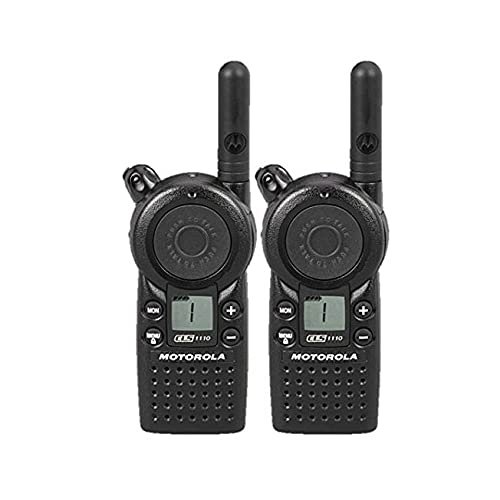 2 Pack of Motorola CLS1110 Two Way Radio Walkie Talkies (UHF) Black, SG_B00TKHCFFW_US-cr (Renewed)