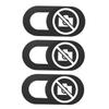 3pcs Webcam Cover Slide Unique Stop Taking Picture Pattern Slim Design for Privacy Easy to Use Adhesive Material for Tablets and Laptops view 1