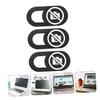 3pcs Webcam Cover Slide Unique Stop Taking Picture Pattern Slim Design for Privacy Easy to Use Adhesive Material for Tablets and Laptops view 2