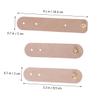 Hemobllo Cable Storage Organizer 3 Pack Pu Leather Cable Ties Gold Cord Anchors for Earphones Tangle- Wire Holder Wire Management view 4