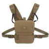 Marsupial Gear No-Mag Enclosed Binocular Pack - Magnet-Free Hunting Bino Chest Harness with Silent Fleece Lining, Coyote Brown, Medium view 1