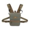Marsupial Gear No-Mag Enclosed Binocular Pack - Magnet-Free Hunting Bino Chest Harness with Silent Fleece Lining, Ranger Green, Small view 1