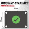 Bulletpoint Metal 4-Hole AMPS Base Mount with 20mm (0.787 inches) Mounting Ball (2 Pack) view 3