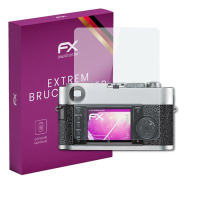 atFoliX Plastic Glass Protective Film compatible with Leica M9-P, 9H Hybrid-Glass FX Screen Protector