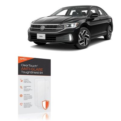 BoxWave Screen Protector Compatible with Volkswagen 2024 Jetta Instrument Display (8 in) - ClearTouch Anti-Glare ToughShield 9H (2-Pack), Anti-Glare 9H Tough Flexible Film Screen Protector