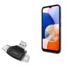 BoxWave Smart Gadget Compatible with Bark Phone A14 (6.6 in) - AllReader SD Card Reader, microSD Card Reader SD Compact USB - Jet Black view 1