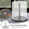 Luxshiny Portable Plastic Cd Storage Container Dvd Holder for Discs Easy Access Organizer Material for Bookshelf Desktop Use view 3